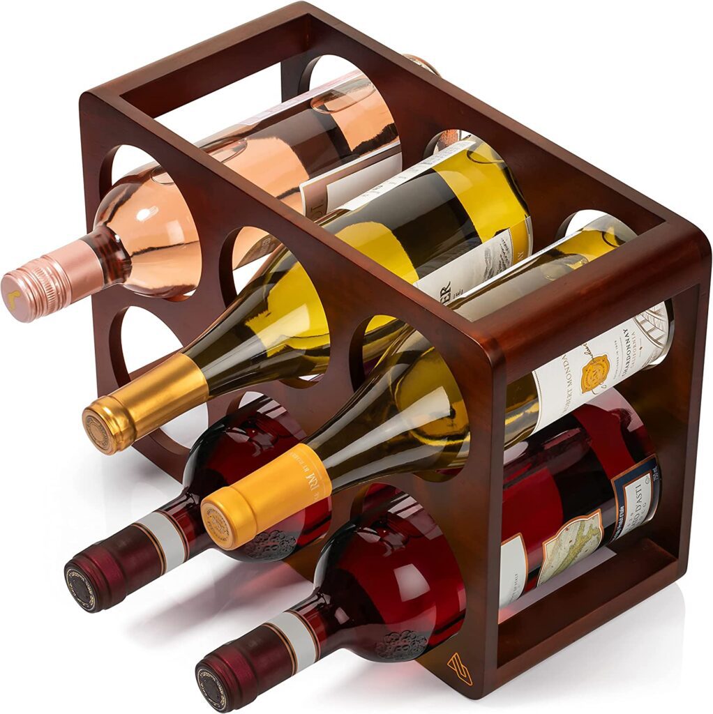 Handcrafted wine rack