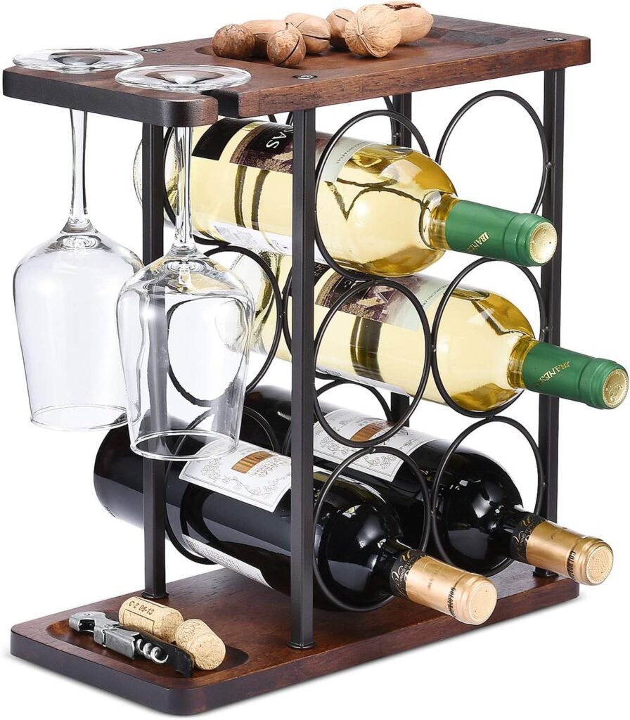 Small wooden wine rack
