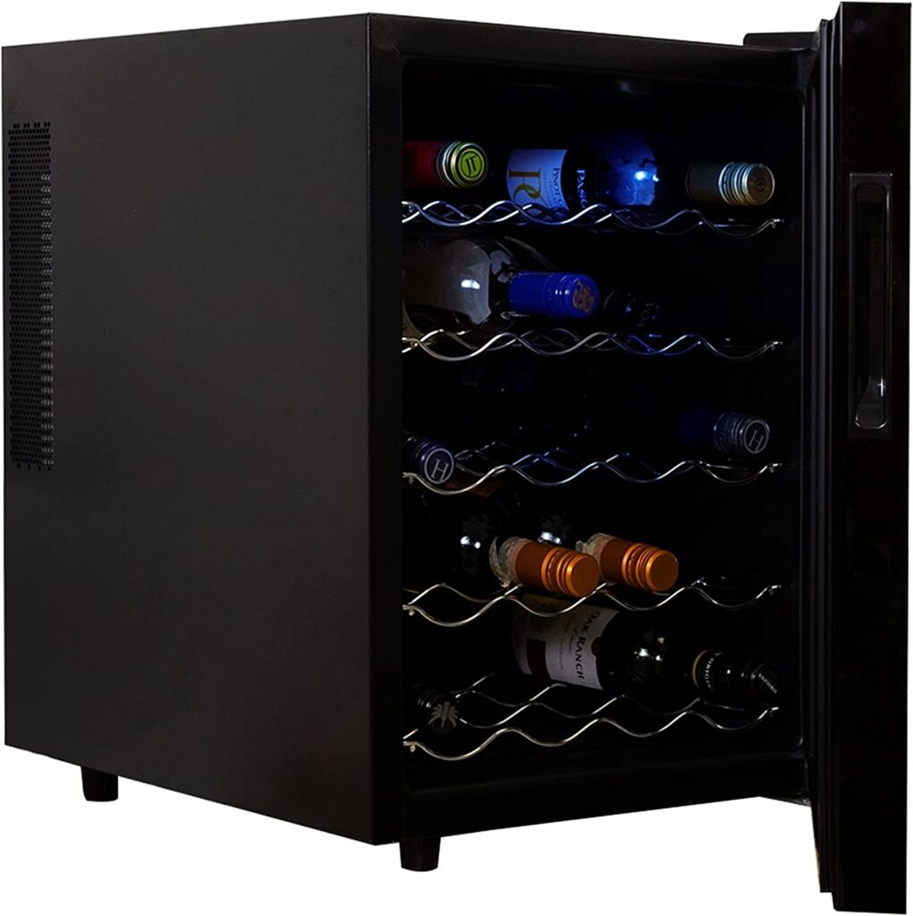 small wine cooler fridge for 20 bottles