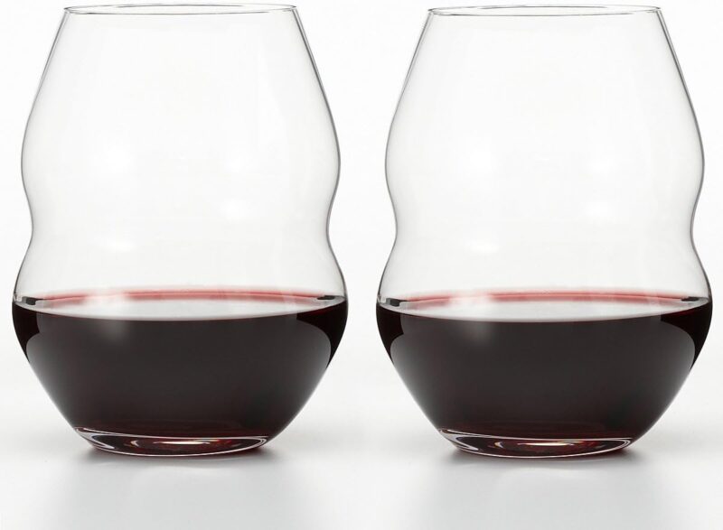 Riedel Stemless Wine Glasses for red wine