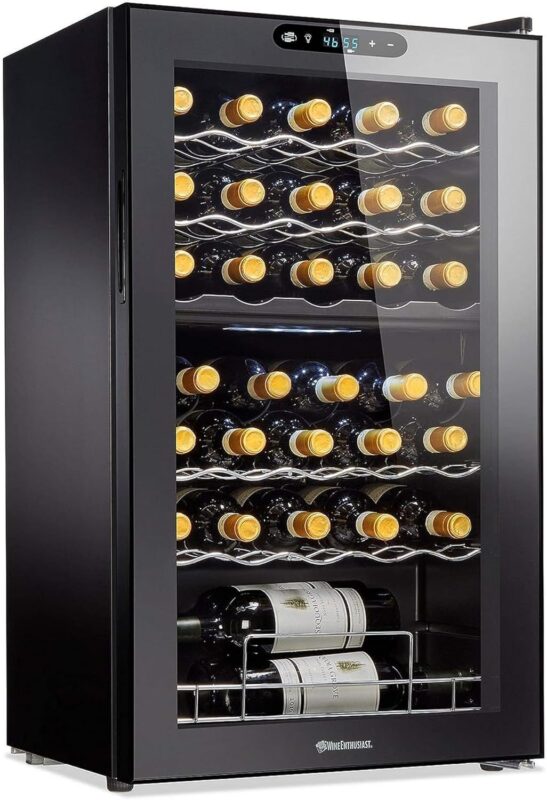 Wine Enthusiast - 32 bottle dual zone MAX Compressor wine cooler
