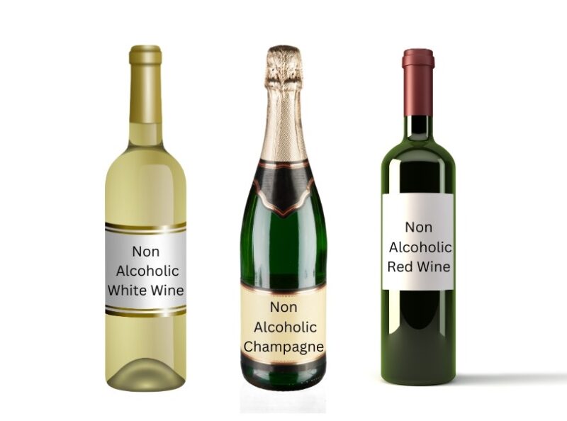 Alcohol removed wine - 3 varieties
