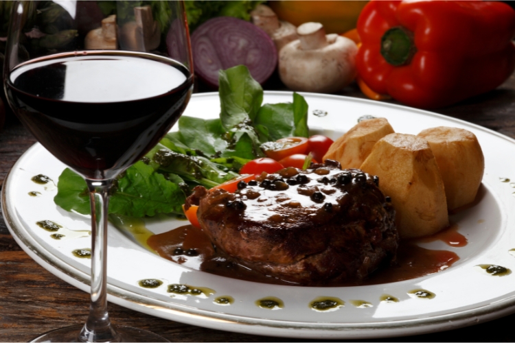 wine fillet mignon